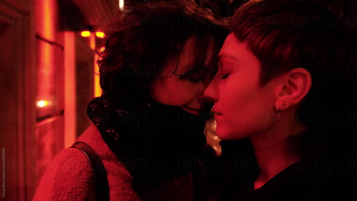 Tender Kiss Between Lesbian Couple By Stocksy Contributor Stereo