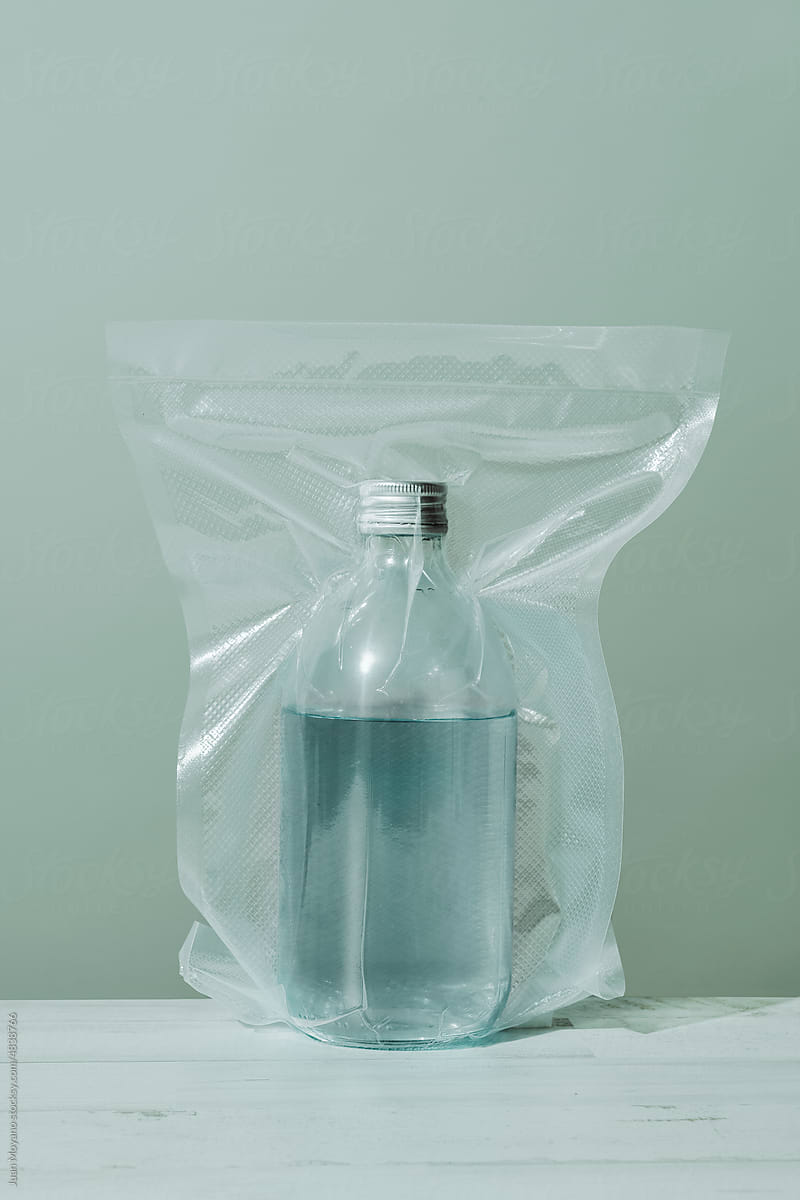 vacuum packed water bottle