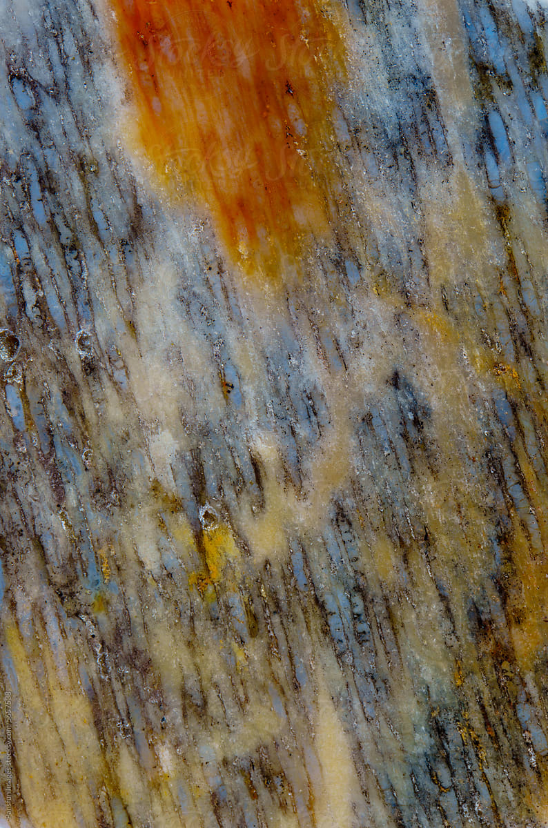 Colorful agate texture details macro