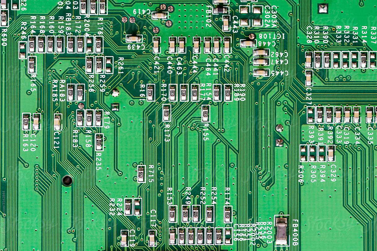 Green Printed Circuit Board Background