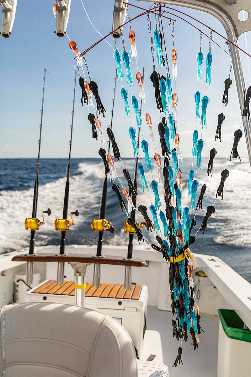 Deep Sea Sportfishing with Fishing Rods Fishing Lures