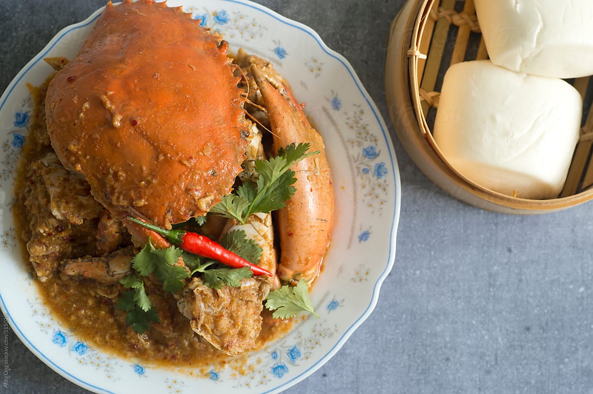Chili crab and steamed mantao