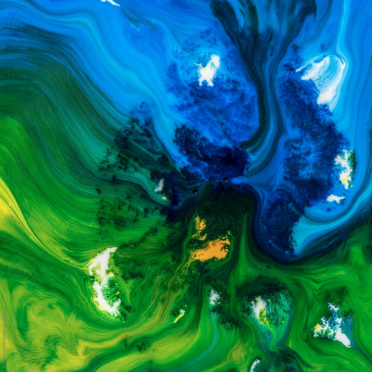 Abstract colorful liquid background