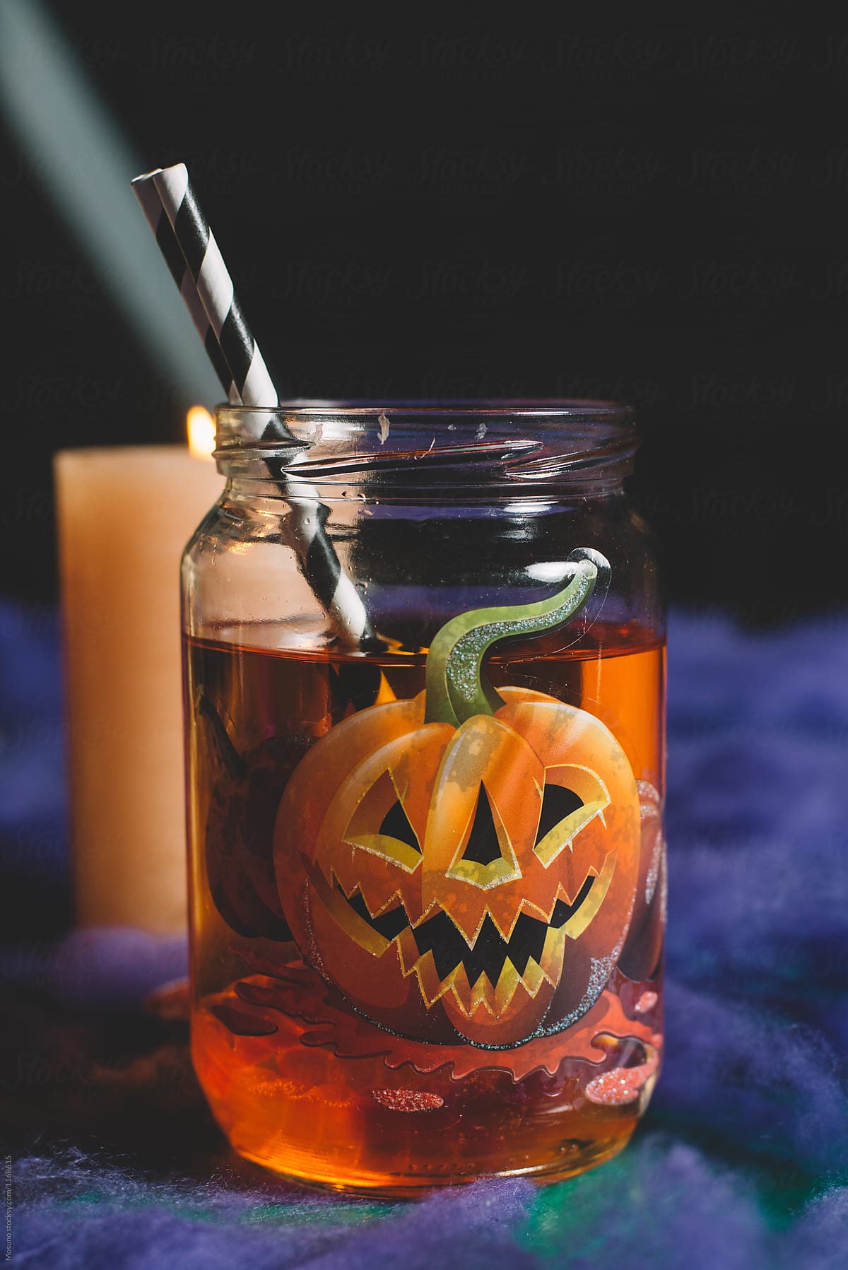 Halloween Party Drink in a Jar