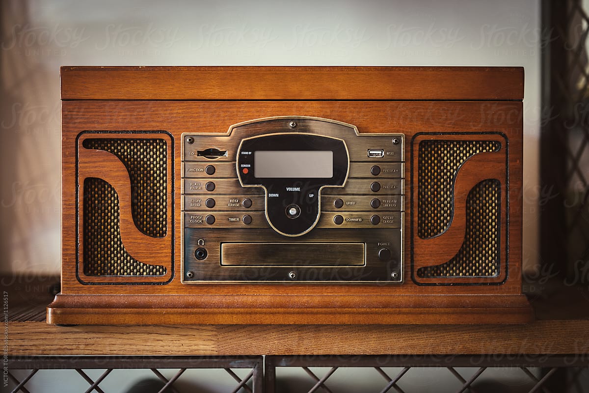 Vintage Radio on a Shelf