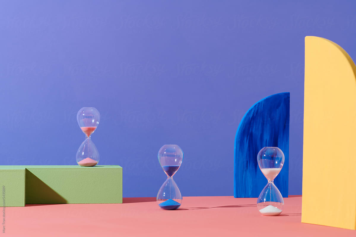 Hour glass is also known as sandglass, sand timer or sand clock.