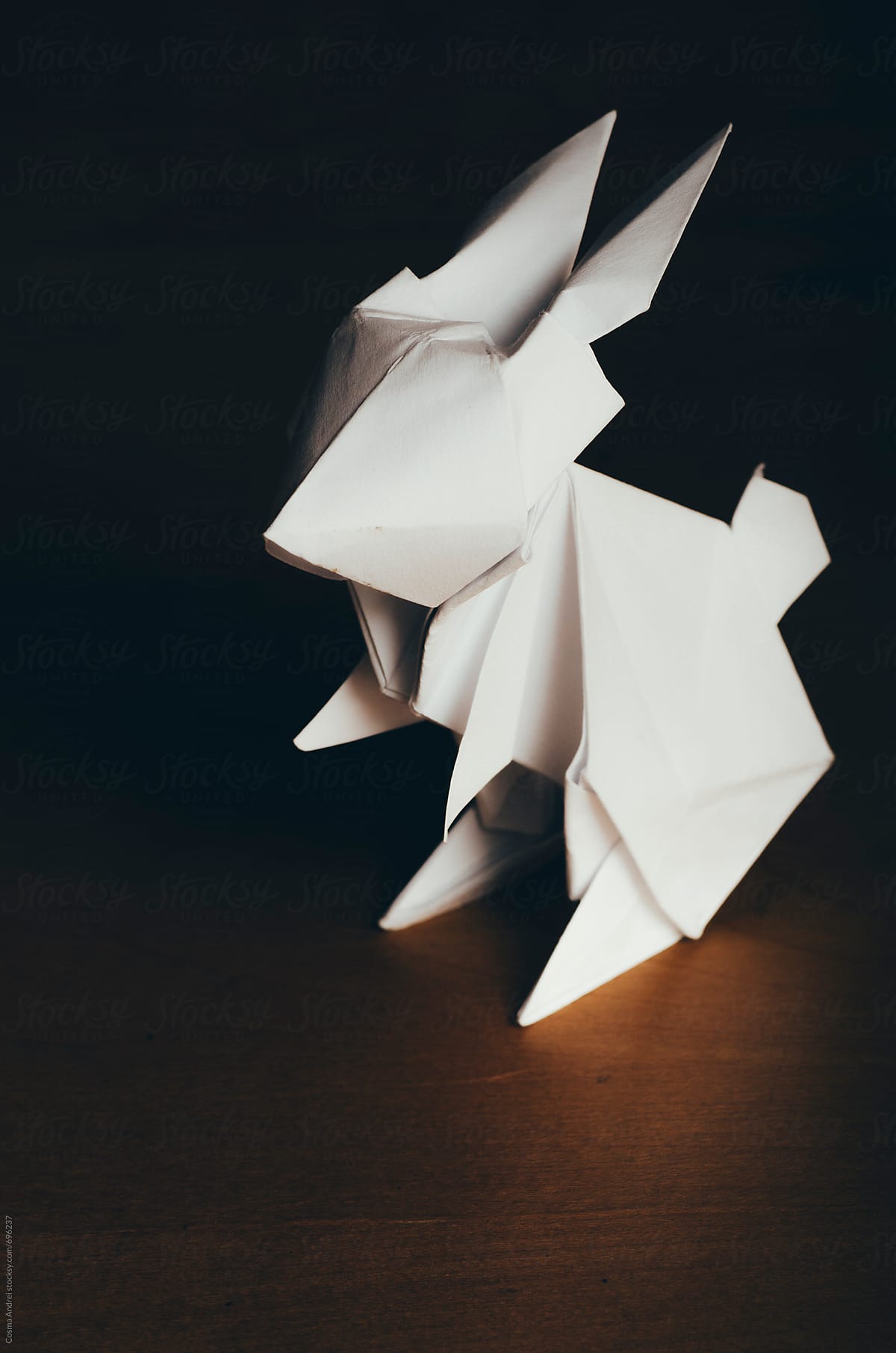 Origami paper rabbit