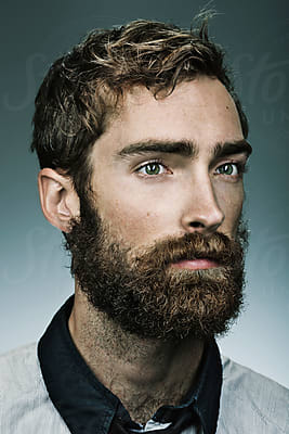 No Photographer/'s Attribution CDV Man With Bushy Beard