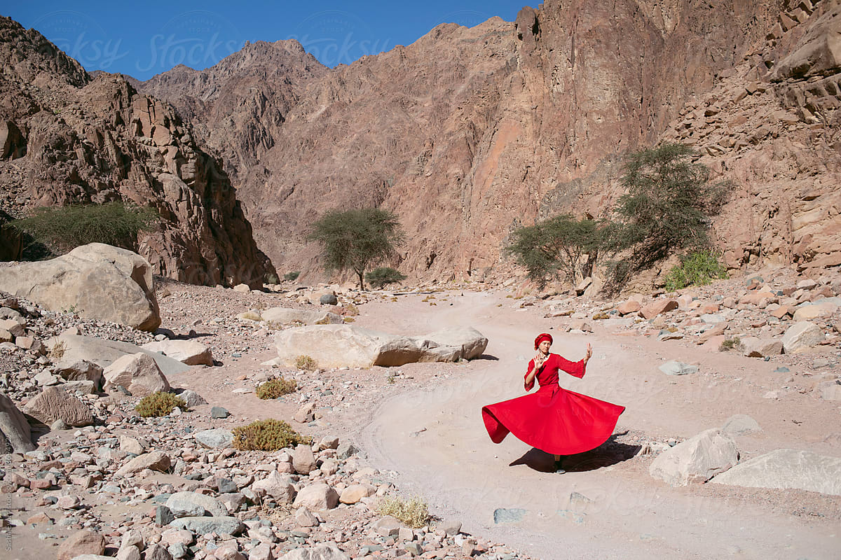Sufi dance inside canyon
