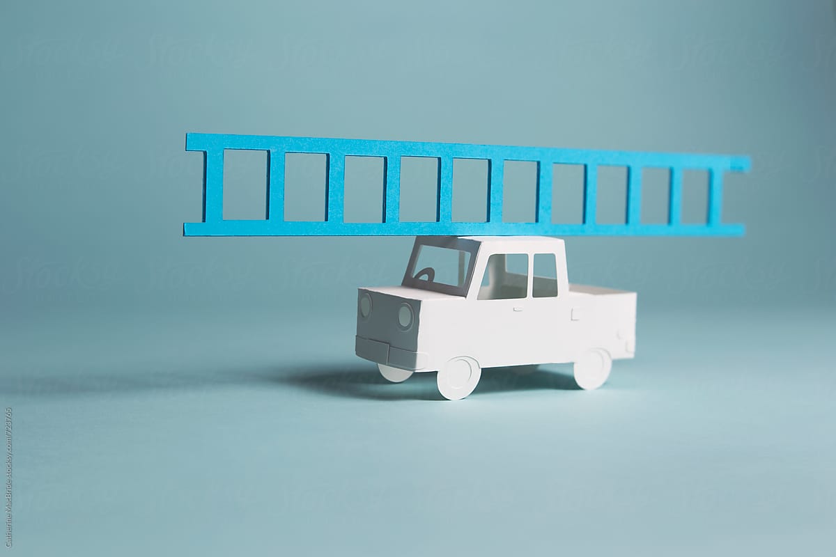 Paper truck with ladder :)