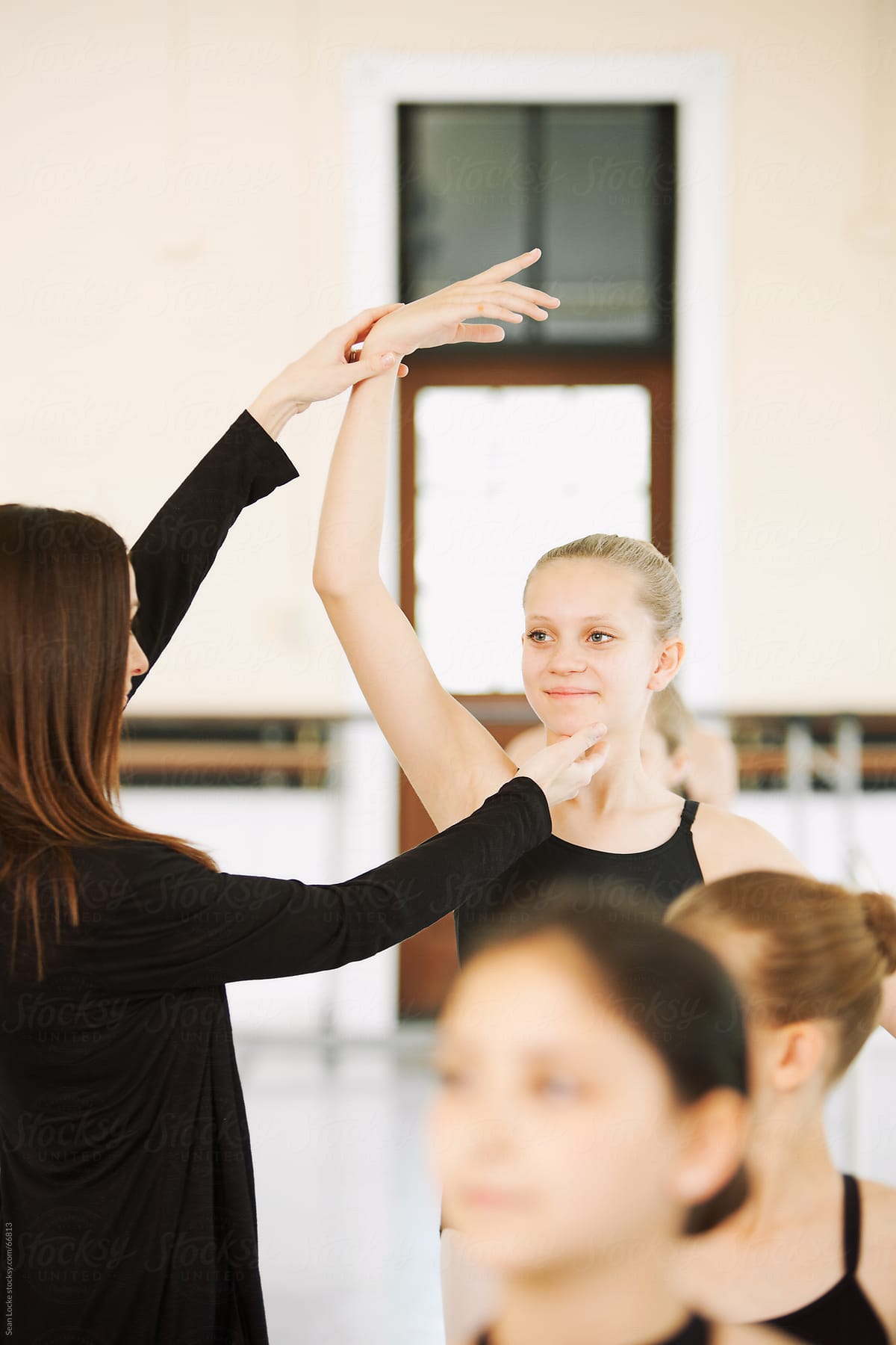 Ballet: Student Learning Proper Positioning