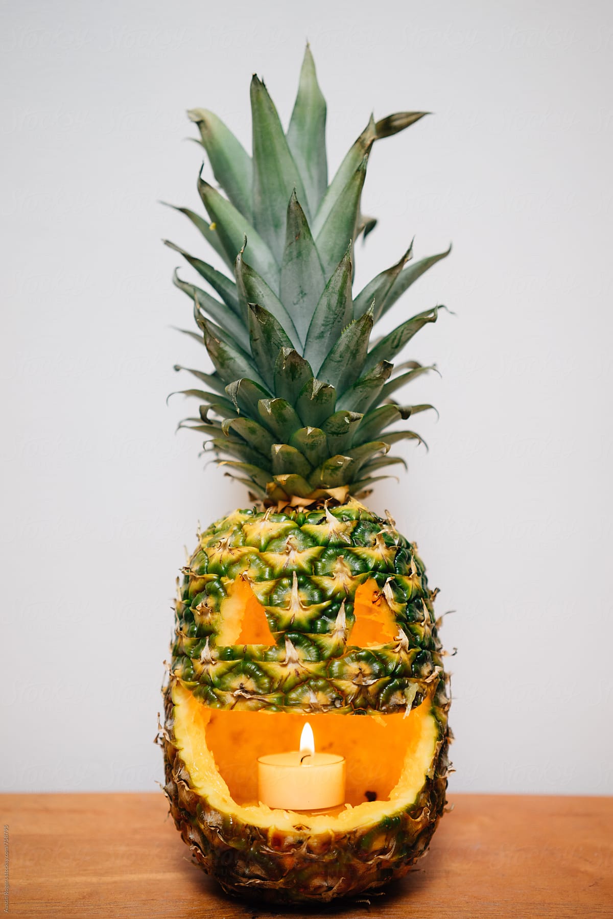 Pineapple Jack-O\'-Lantern