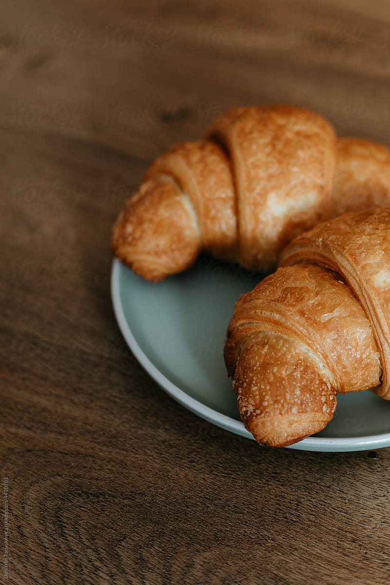 Croissants In Plate
