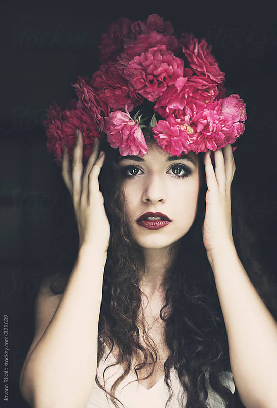 Portrait of a beautiful young woman by Jovana Rikalo - Stocksy United