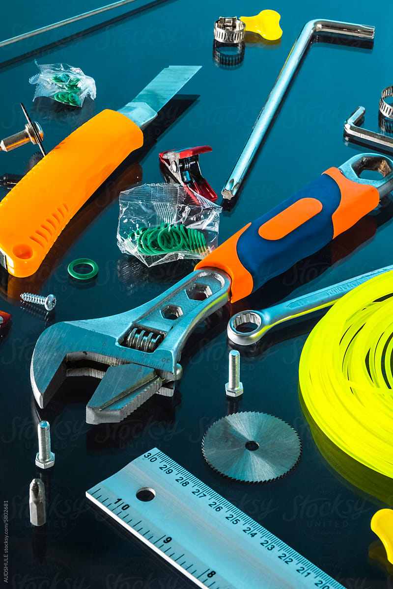 Scattered tools/ hardware