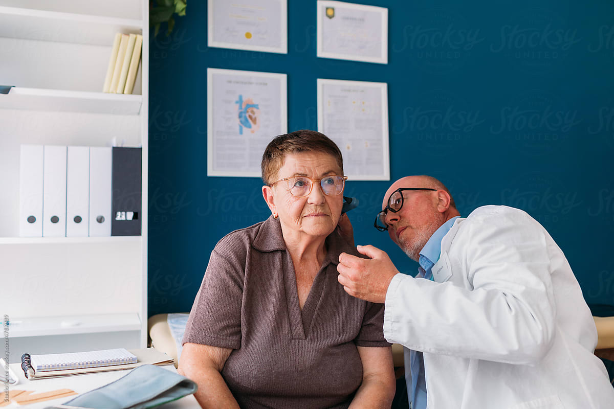 Woman on Ear Examination