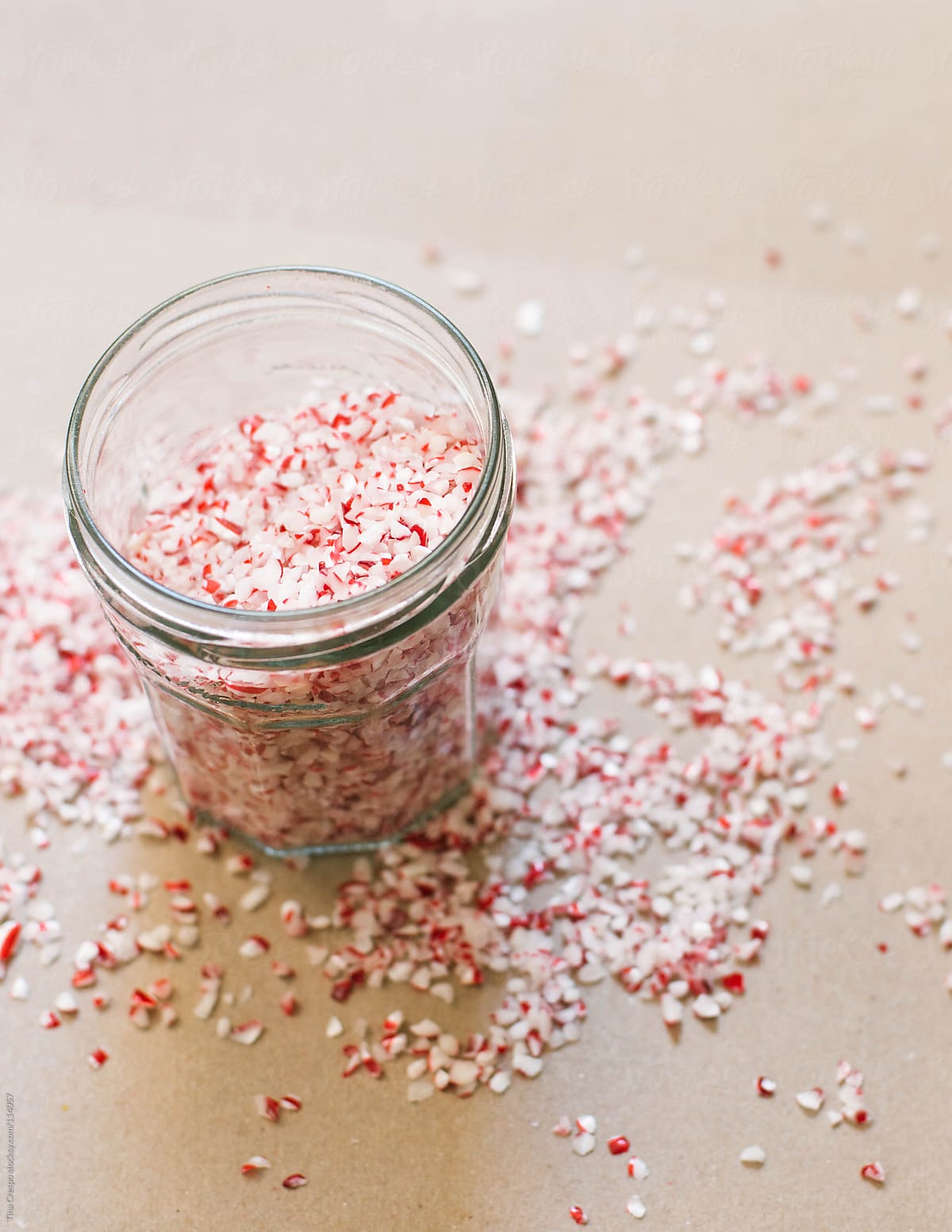 Jar of Candy Cane Sprinkles