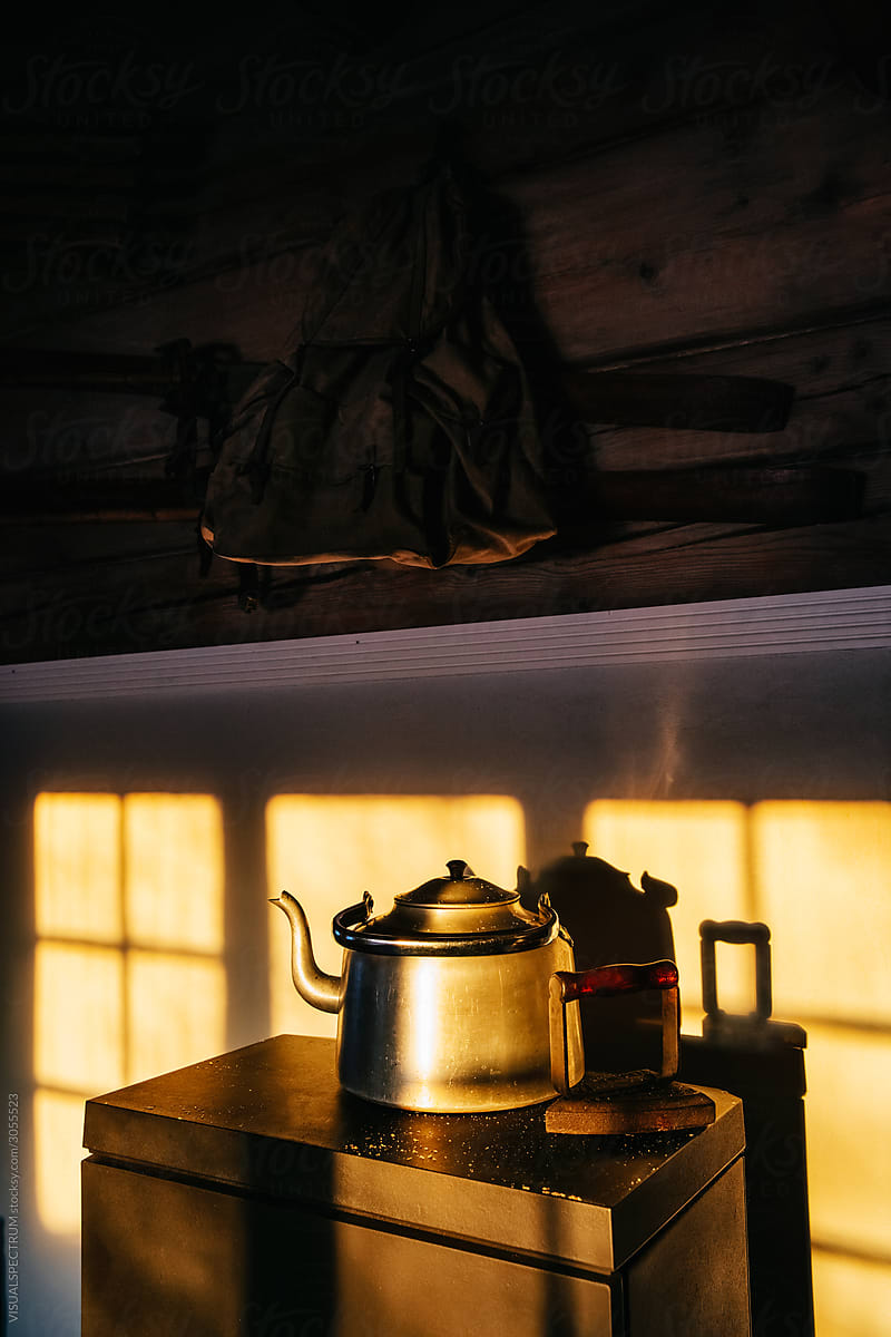 Morning Tea in Dark Cabin