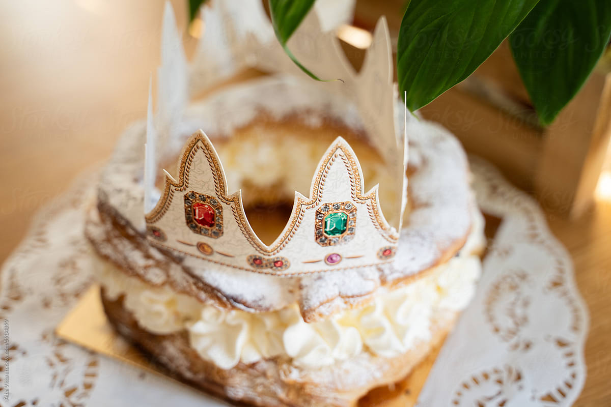 Three King\'s cake spanish celebration