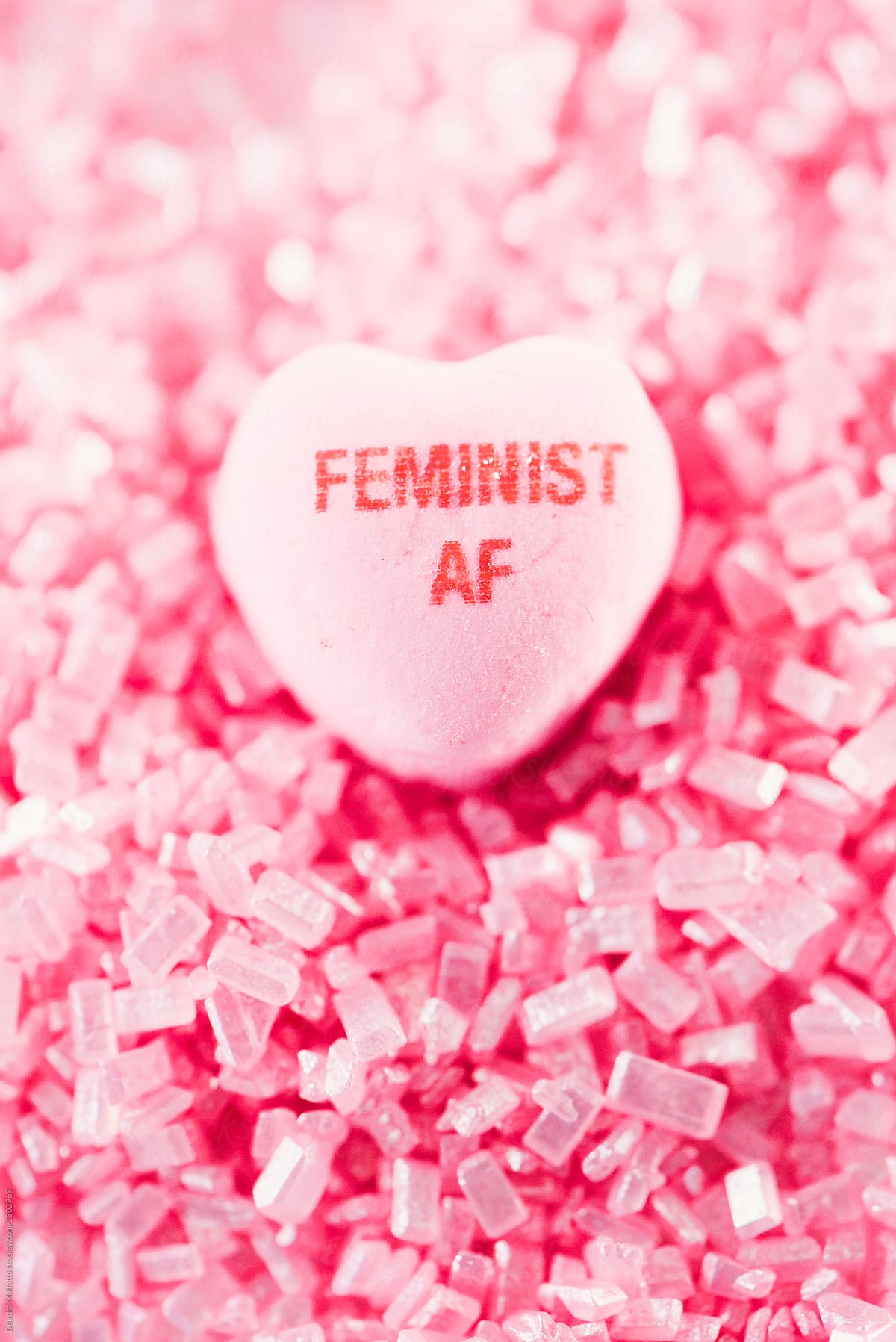 Feminist AF conversation heart