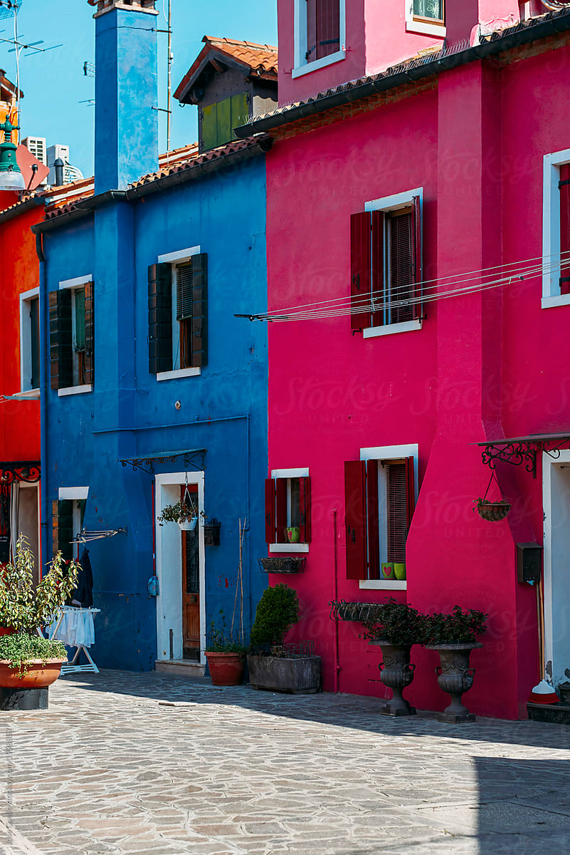 Colourful Burano, Italy.