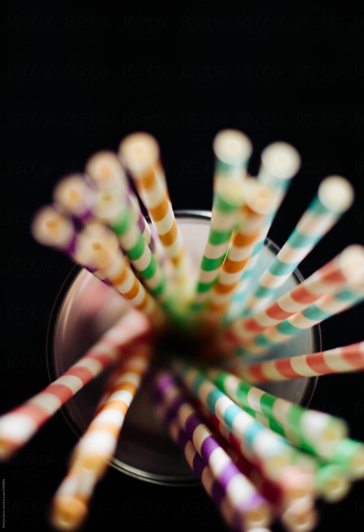 Colourful Paper Straws