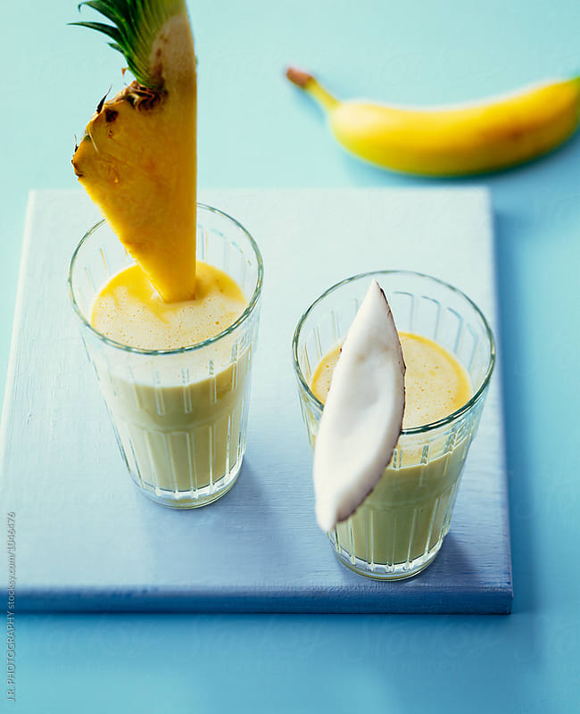 Pineapple-Coconut-Banana Smoothie