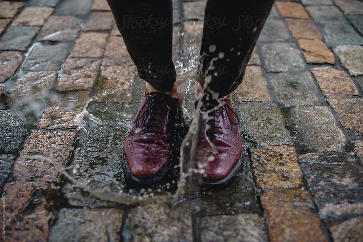 Brogues in the puddle