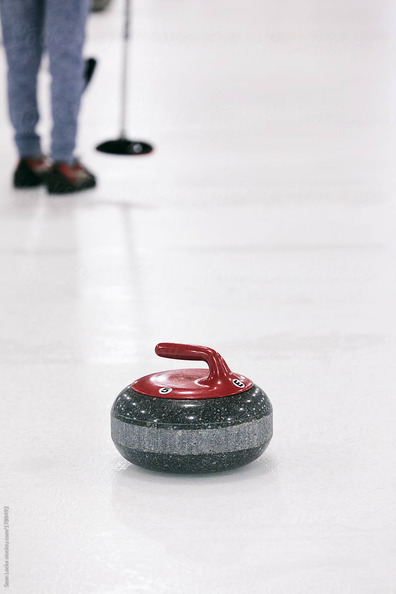 Curling: Stone Sits At End Of Sheet