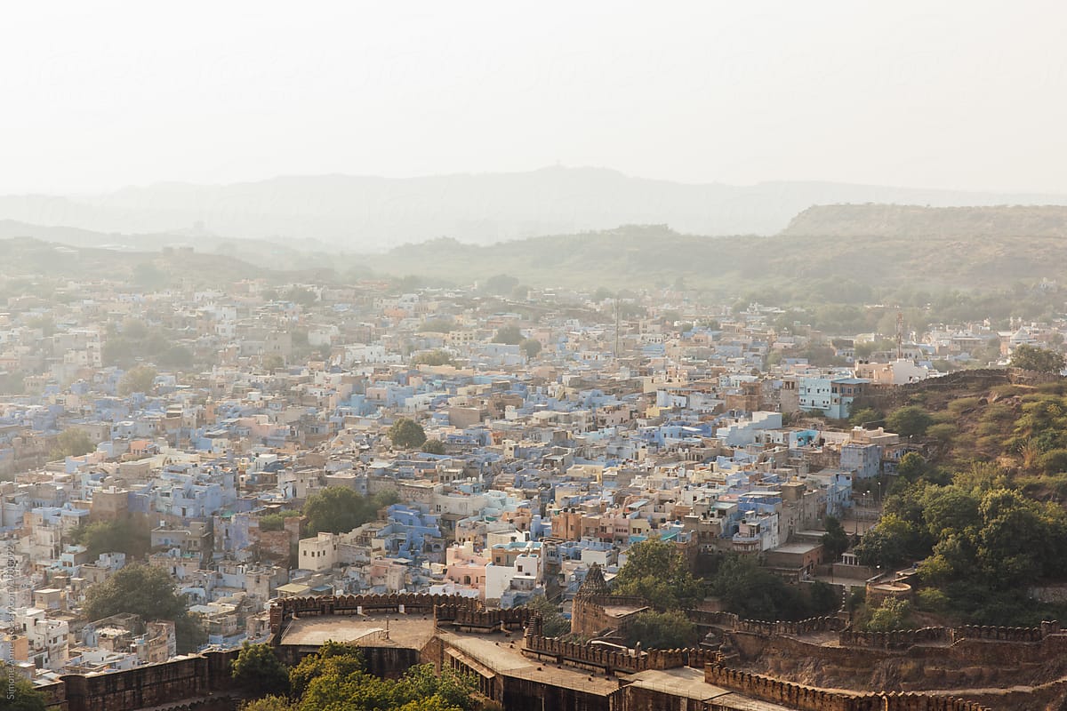 A view of Jodhpur, India from above