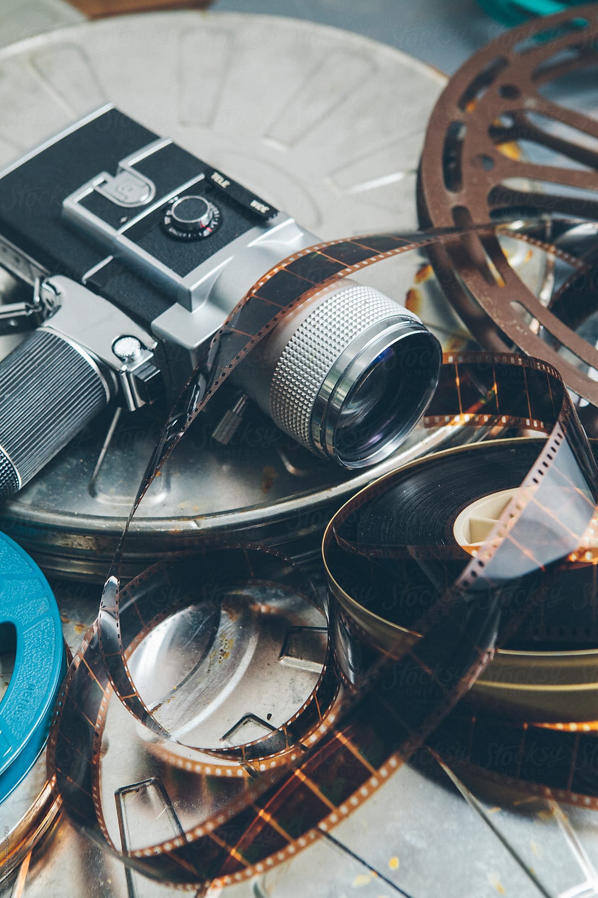 Cinema cameras and reels
