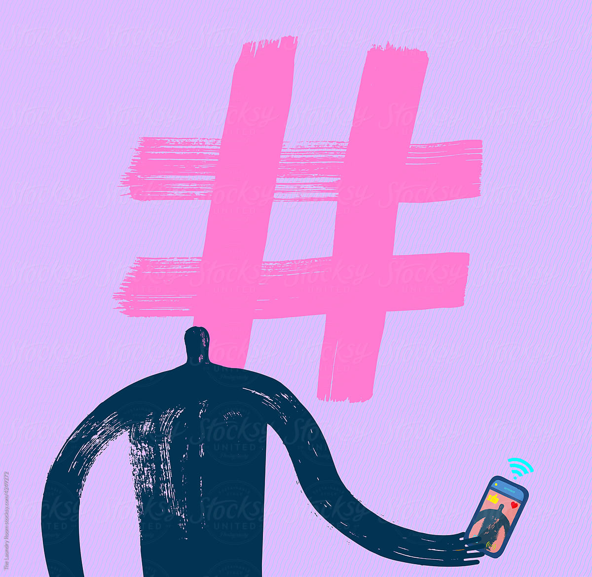 Social Media Follower with Hashtag