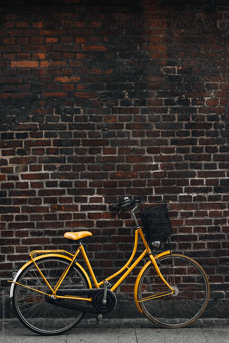 Parked Yellow Bike