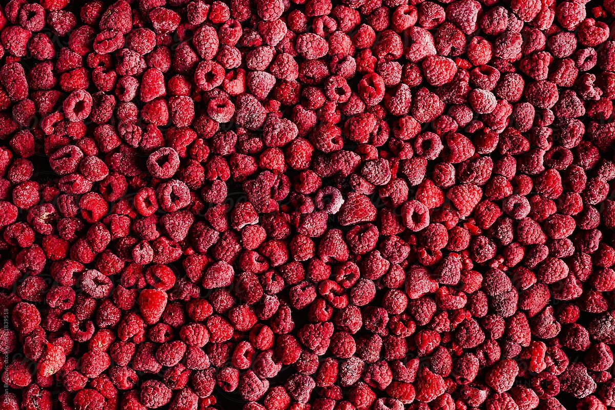 Frozen raspberrys