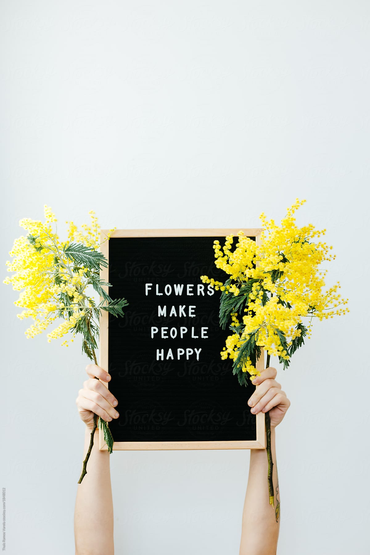 flowers make people happy