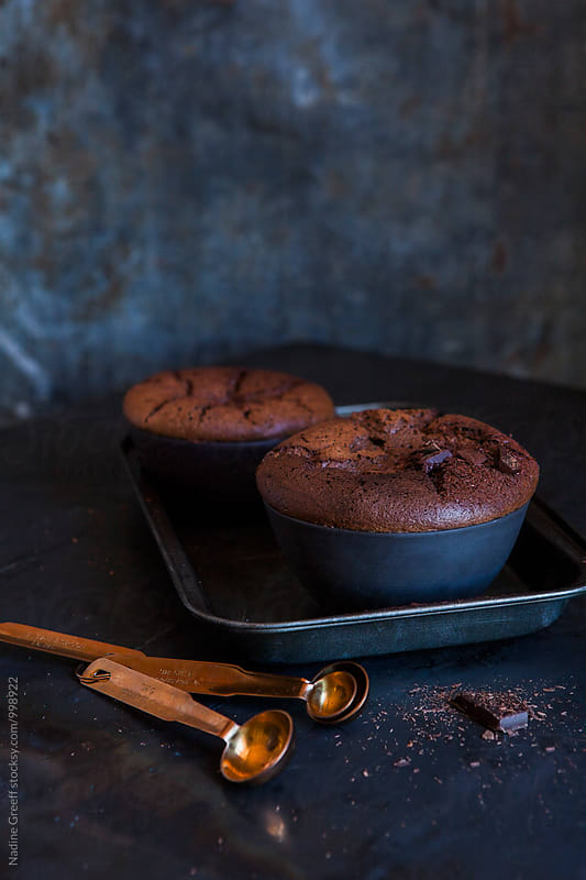 Chocolate molten cake dessert