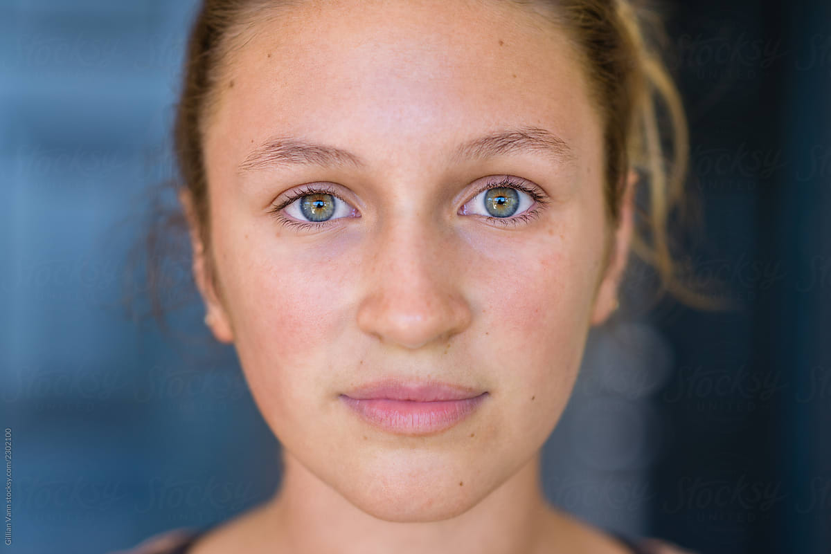 Portrait Of Natural Face Teenager By Gillian Vann