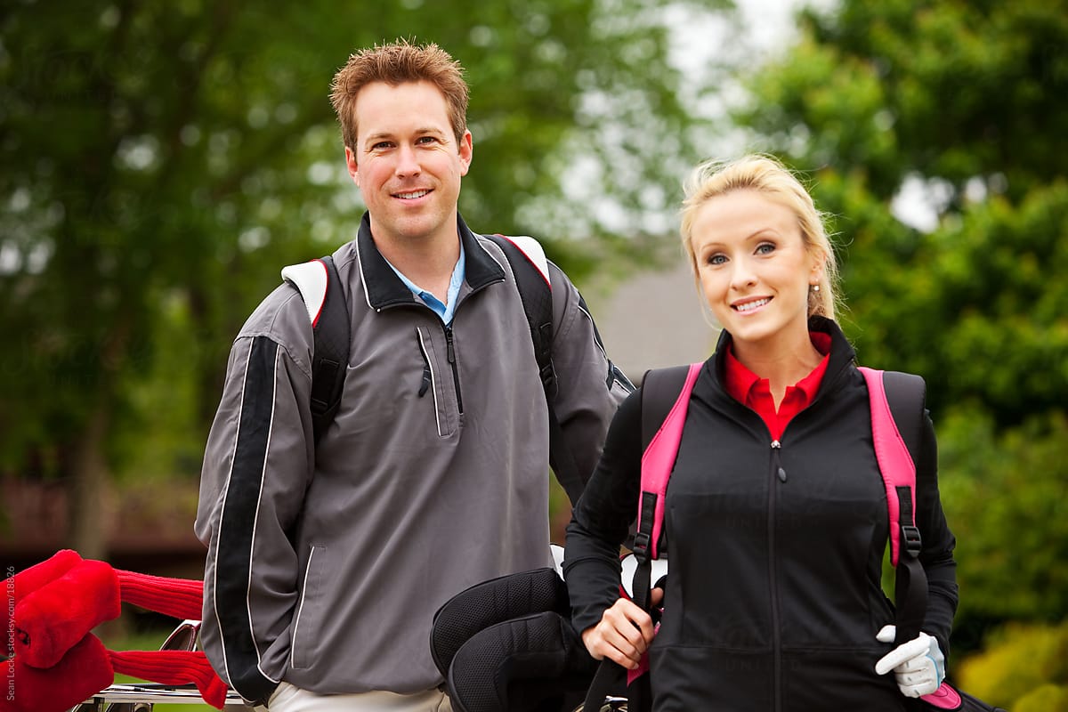 Golf: Couple Ready to Play Golf