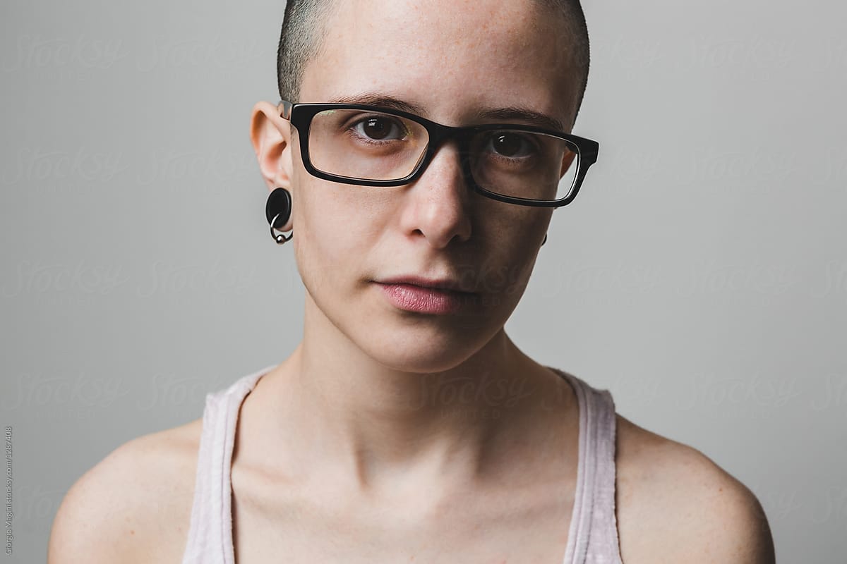 Androgynous Young Woman Portrait By Giorgio Magini 