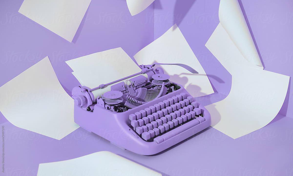 Violet Office Typewriter.