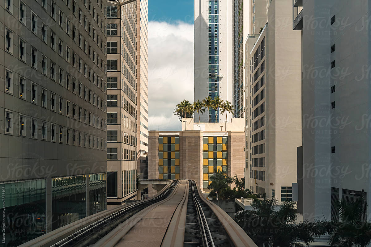 Railway in the city of Miami, Florida.