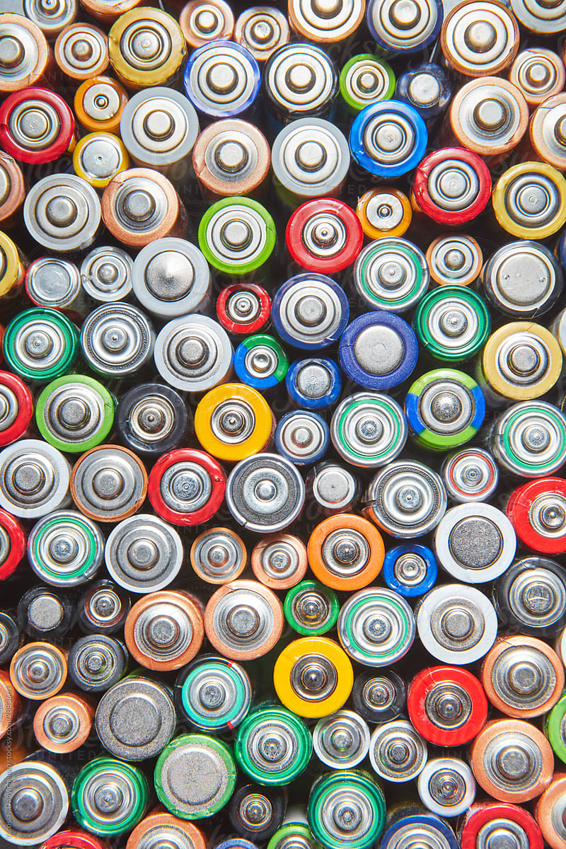 Recycling pattern of used batteries.