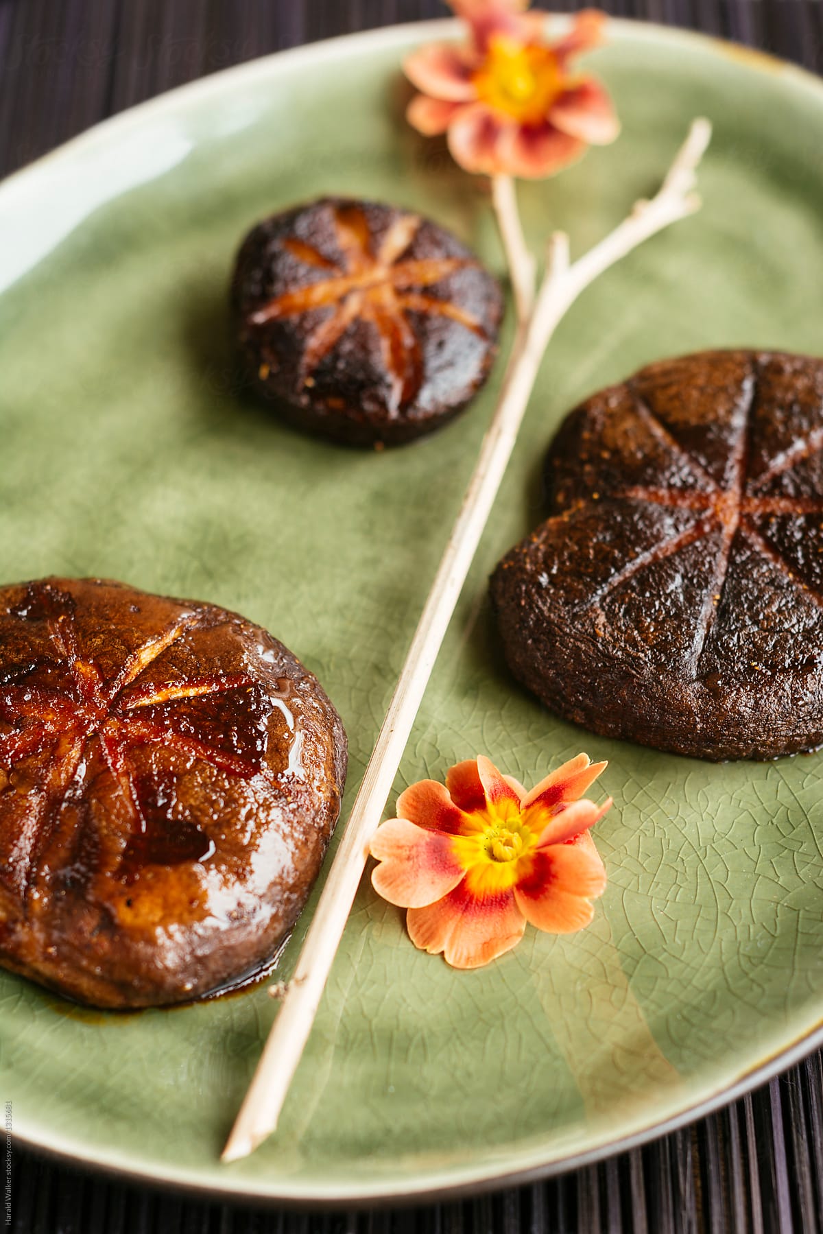 Shiitake Mushrooms Braised in Seasoned Soy Sauce