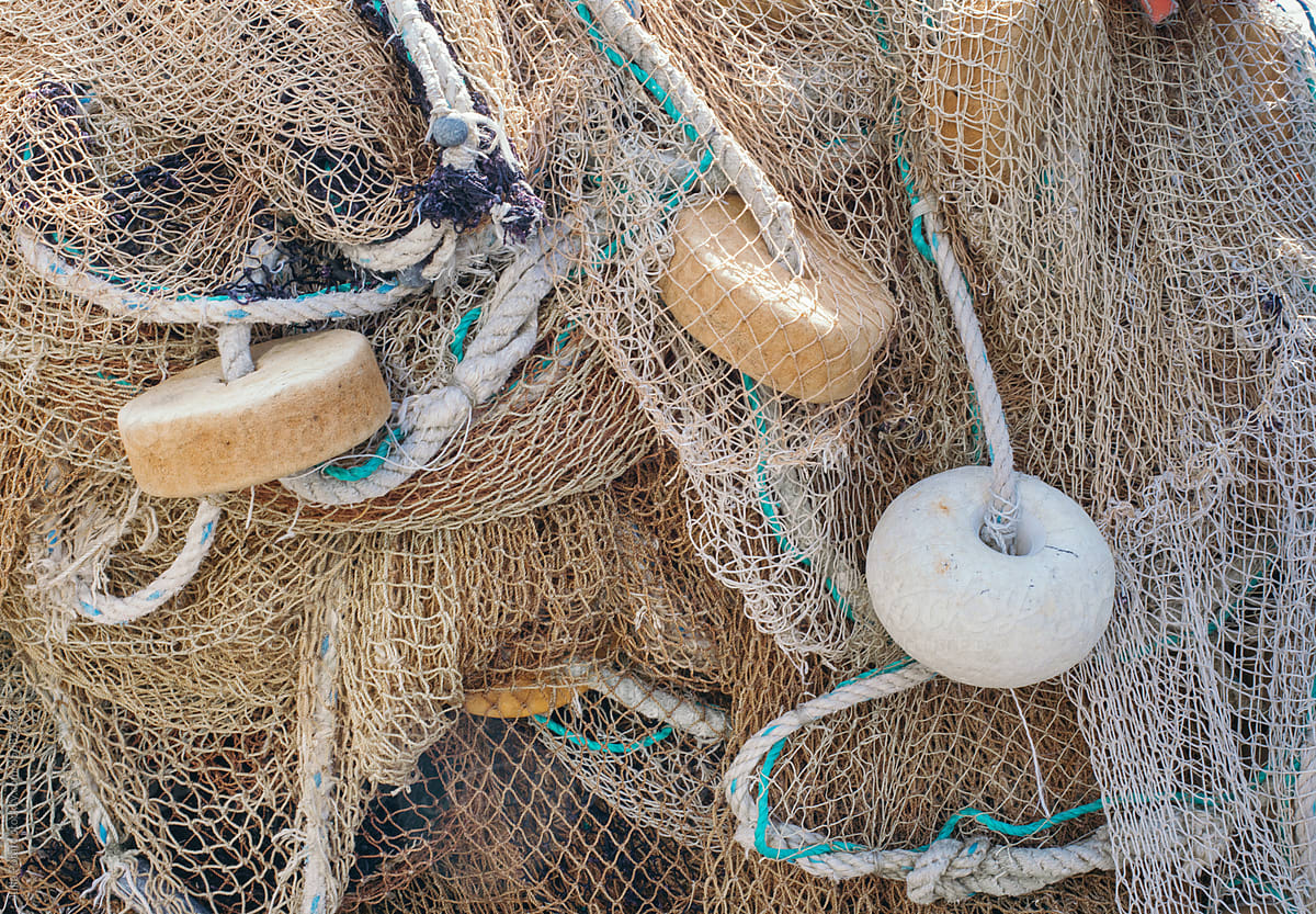 Close Up Photo With Fishing Net And Floats by Stocksy Contributor Julia  Potato - Stocksy