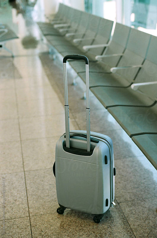 Suitcase in the airport