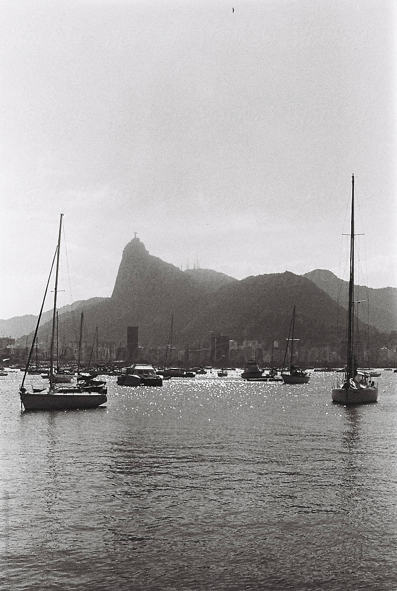 View of Christ The Redeemer Statue and Urca harbour