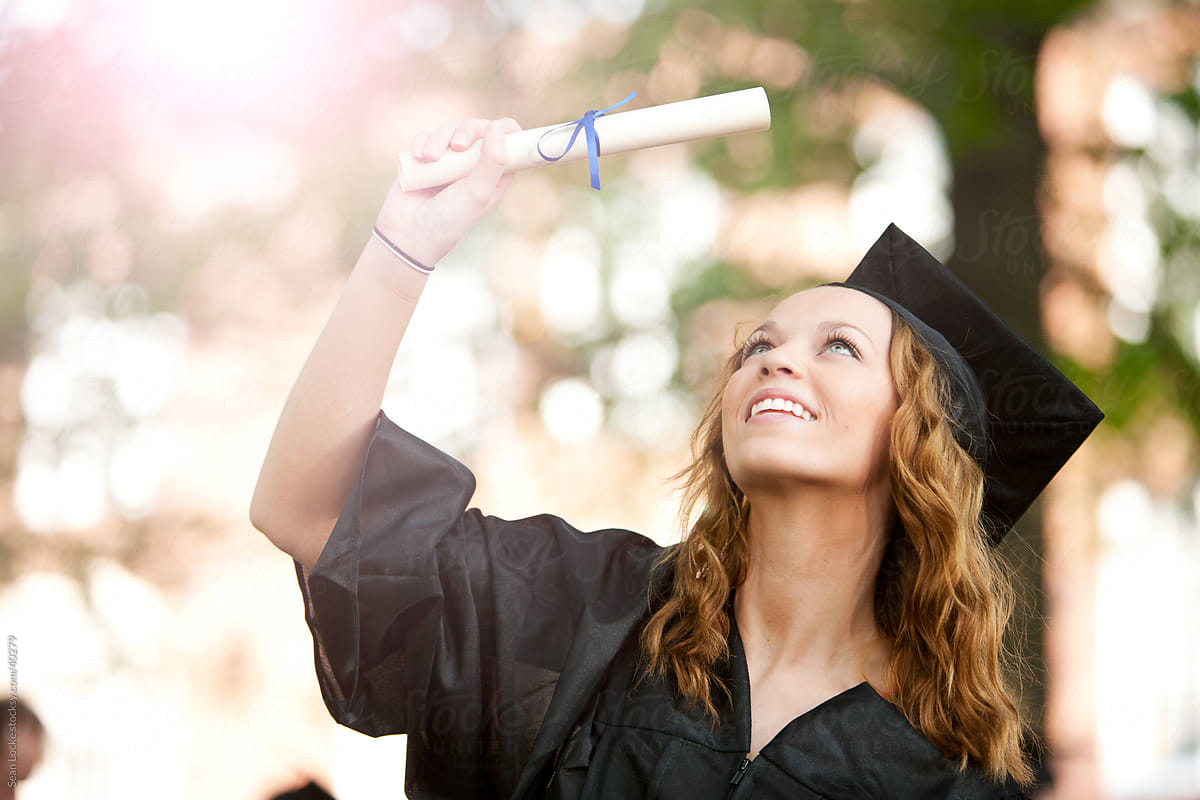 Graduation: Graduate Excited to Look Forward