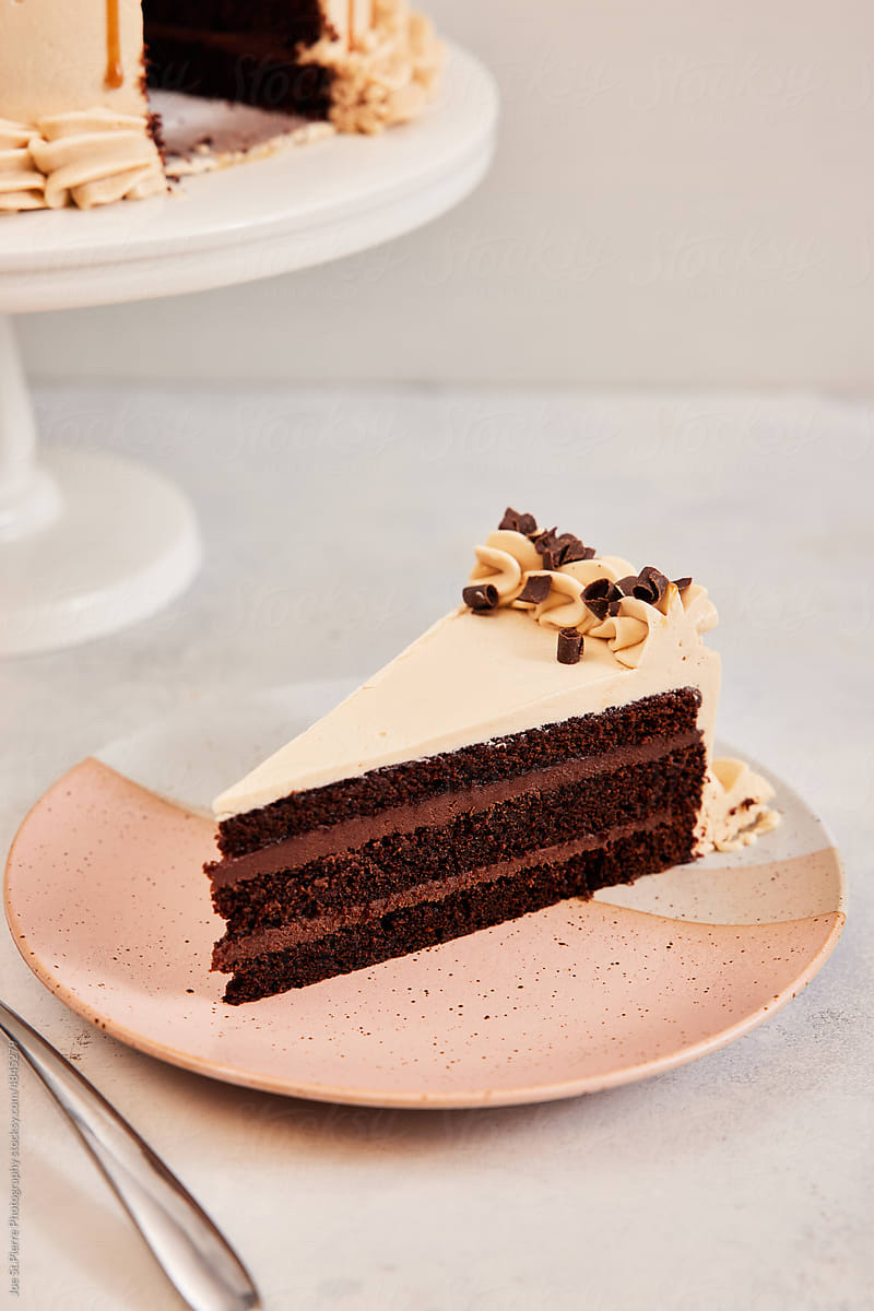 Closeup Chocolate Cake
