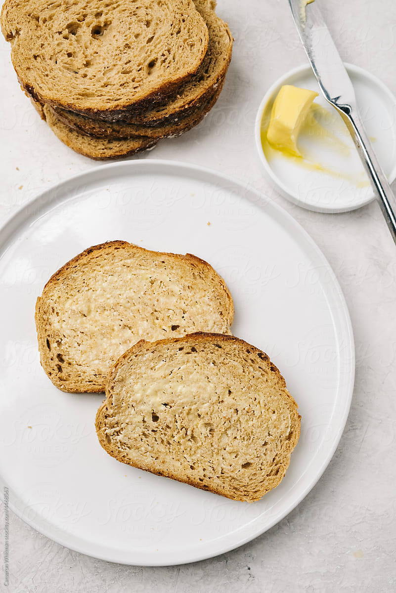 Buttered Whole Wheat Toast
