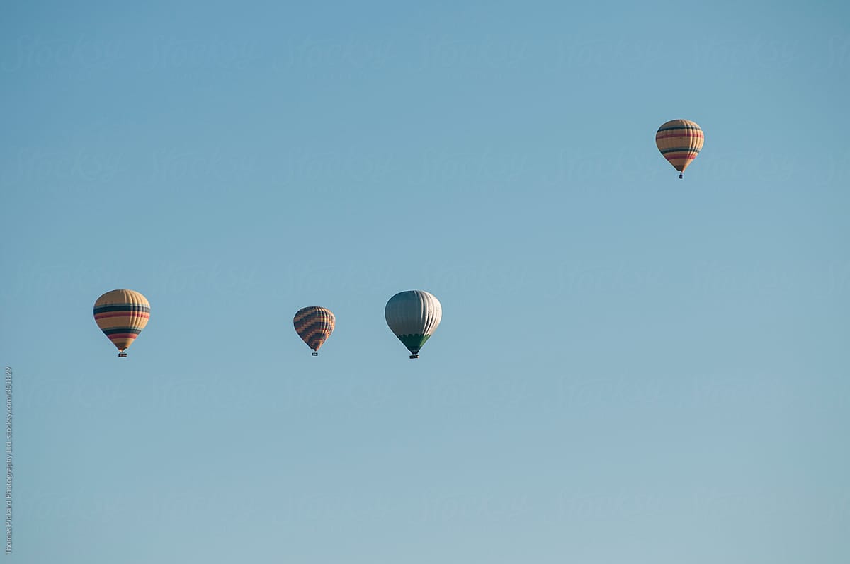 Hot air ballooning Goreme, Cappadocia, Turkey.